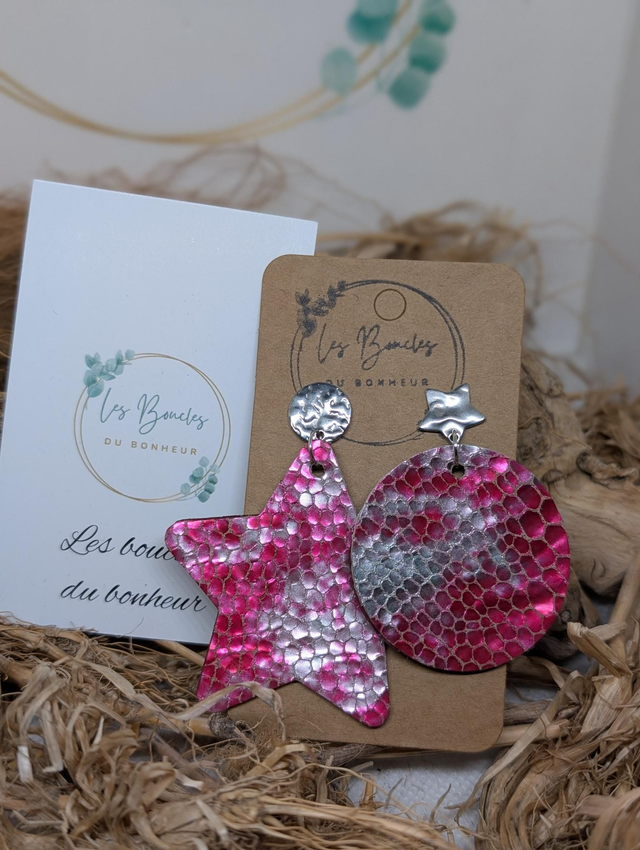 Boucles d&#039;oreilles Asymétrique zk150