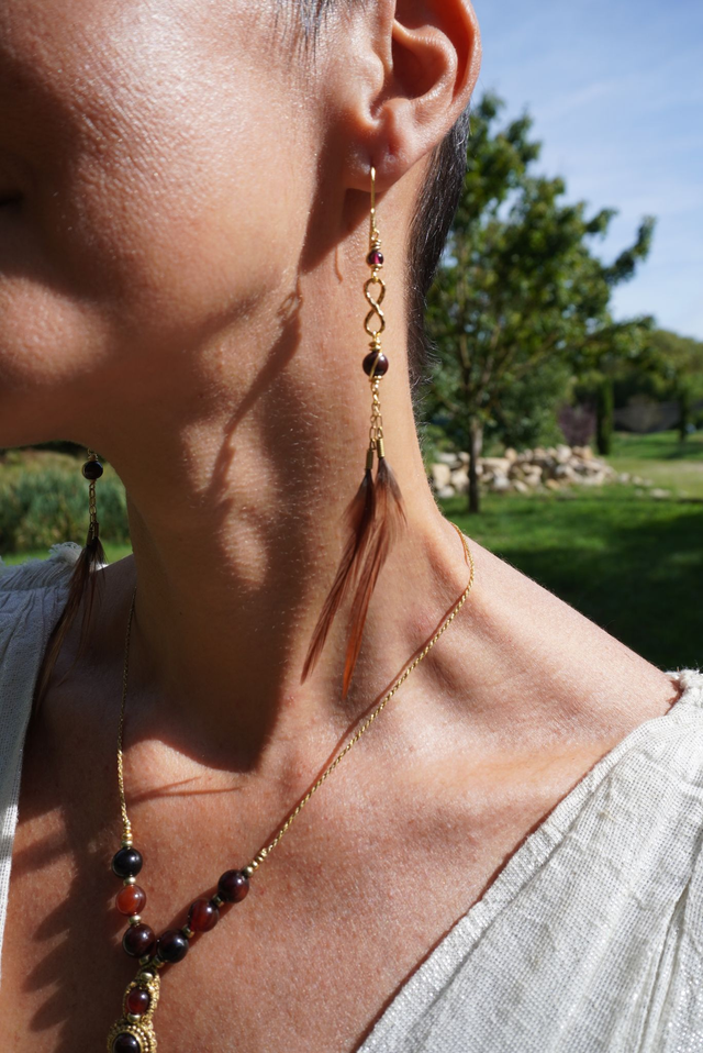 Boucles d'oreilles INFINI