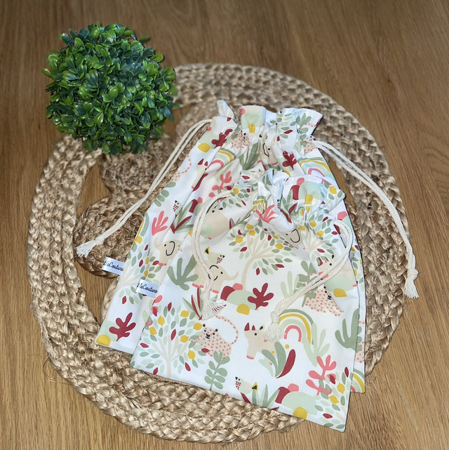 Pochon à cordon (lot de 2) SAVANE