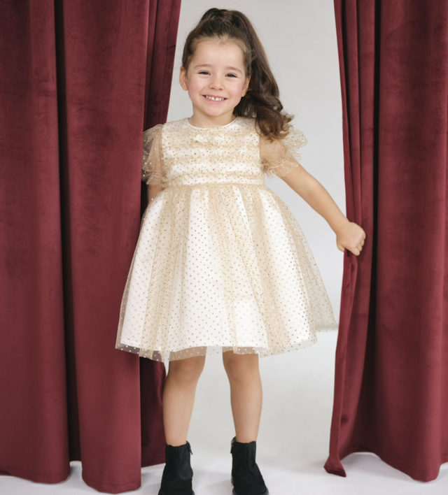 Deolinda - vestito tulle oro
