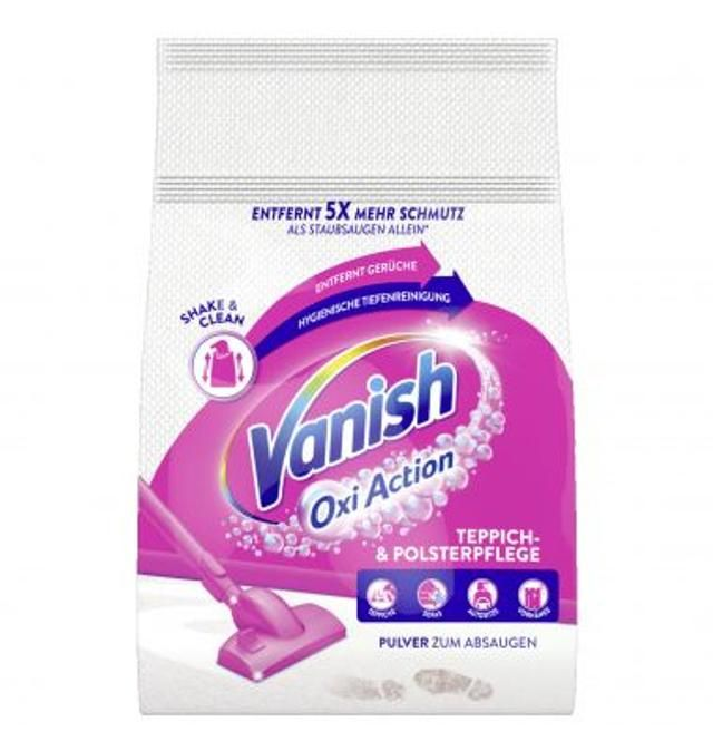 Vanish Oxi Action polvere smacchia Tappeto Teppich- Und Polsterpflege Pulver