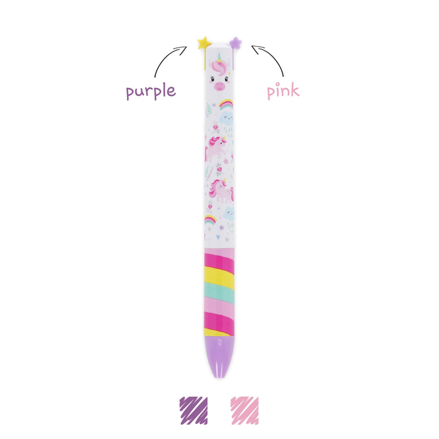 Penna a Due Colori Unicorn - Click&amp;Clack 