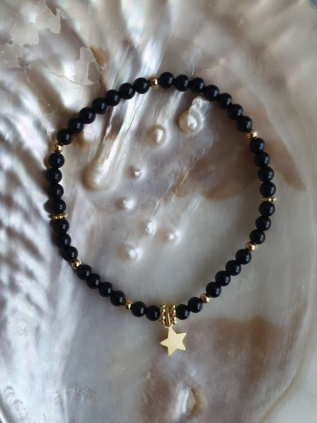 Armband Onyx mit Stern