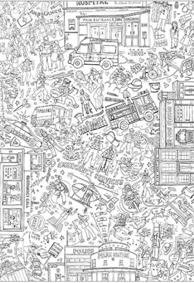 Tablecloth Emergency Services Colour In Table Cloth (XMC007) 