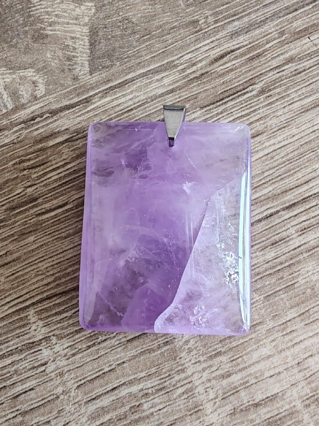 Améthyste Pendentif rectangle