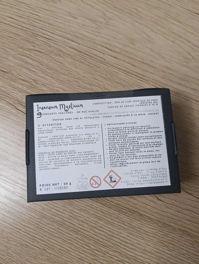 Fondants parfumés Incensum Mysticum - Parfum Encens