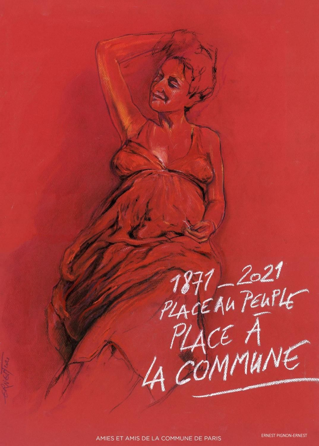 Magnet "Affiche du 150ème anniversaire de la Commune"
