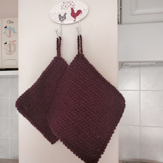 Manique crochetée 