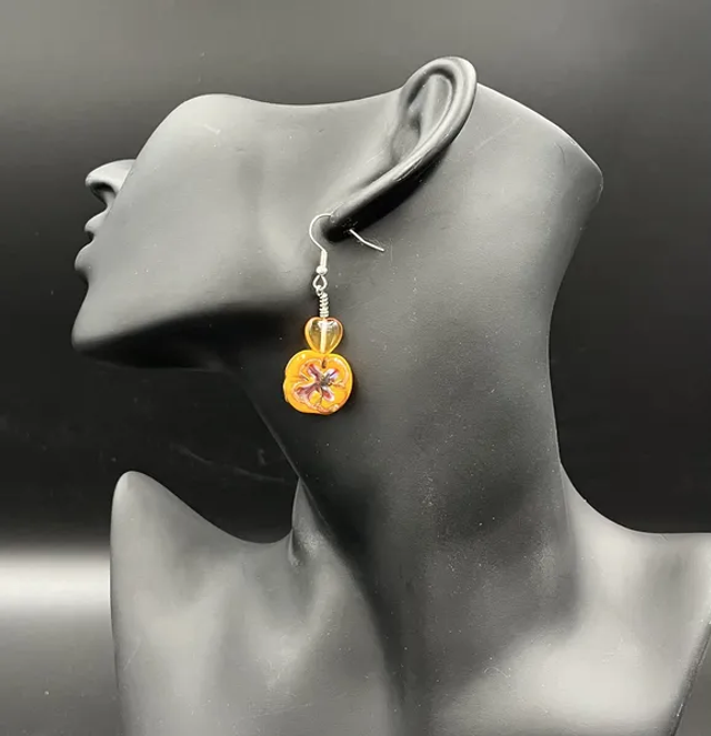 Boucles d&#039;oreilles Miel (10350)