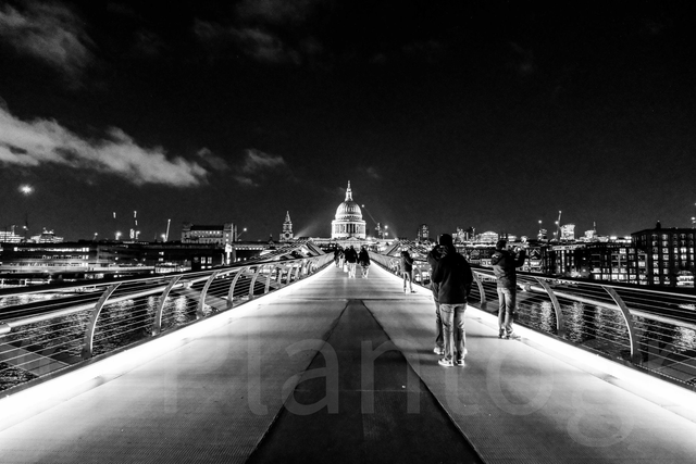 Millennium Bridge - limited edition poster print.