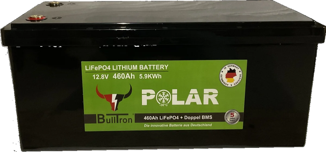 460Ah BullTron Polar LiFePO4 12.8V Akku mit Smart Doppel-BMS, Bluetooth App und Heizung - 0% MwSt.