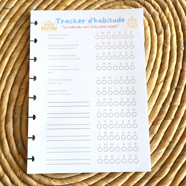 Recharge 50 Trackers d'Habitudes + Recharge bougie (en option)