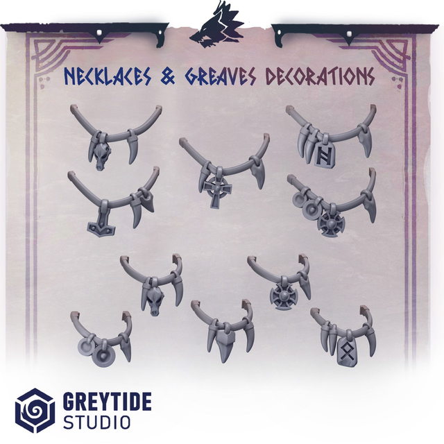 Necklaces &amp; Greaves Decorations (Primal Hounds)