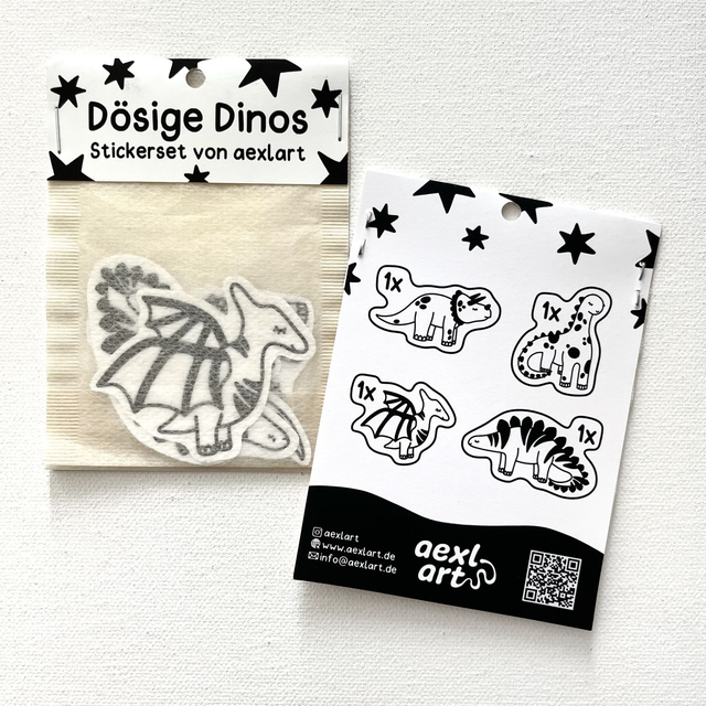 Stickerset Dösige Dinos