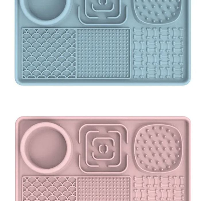 Schleck-Matte 6 in 1 aus Silikon