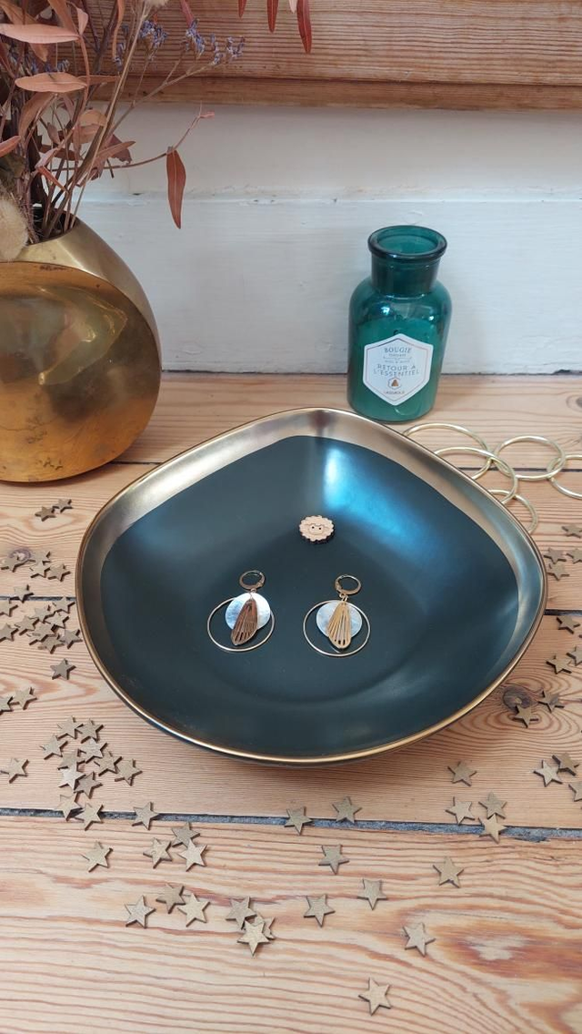 100% acier inox BO palme et cercle