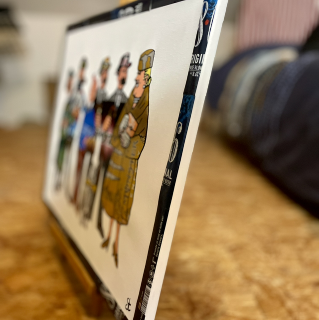 Tableau Tintin et sa bande 40x50 cm