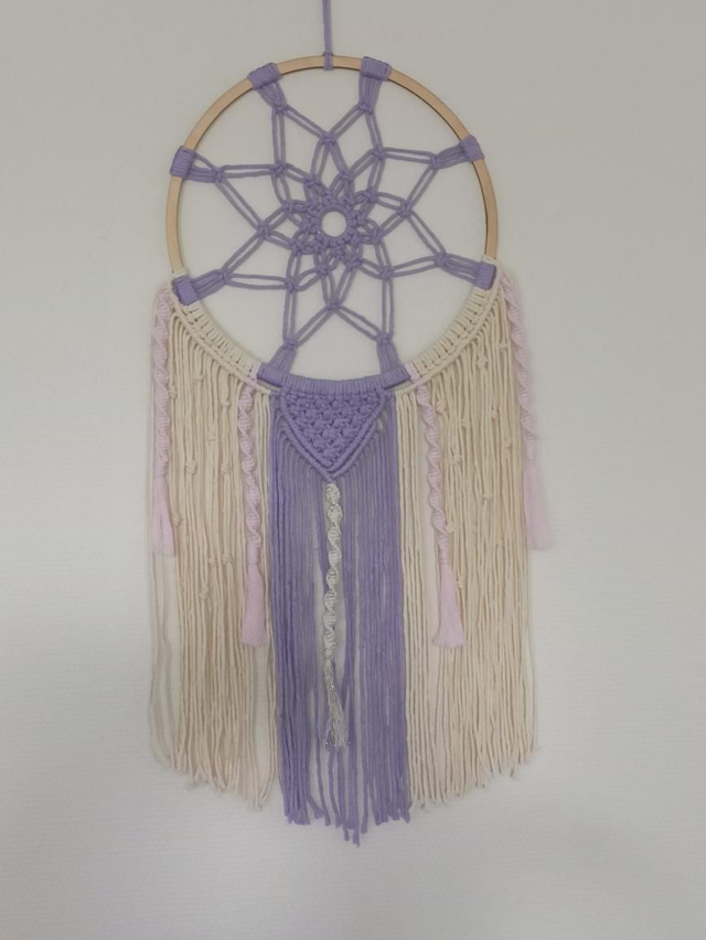 Attrape rêves violet Macramé 
