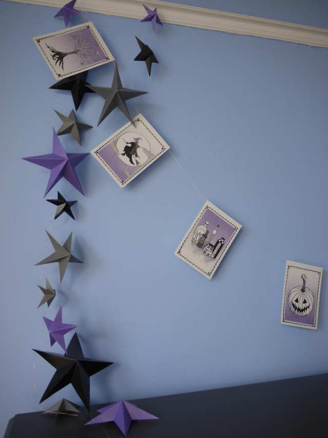 Halloween riso print garland