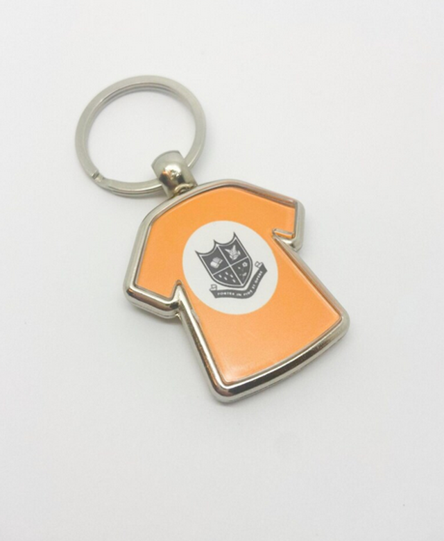 Personalised Shirt Keyring - Any Name, Number or Shirt Colour - Double Sided - Metal  