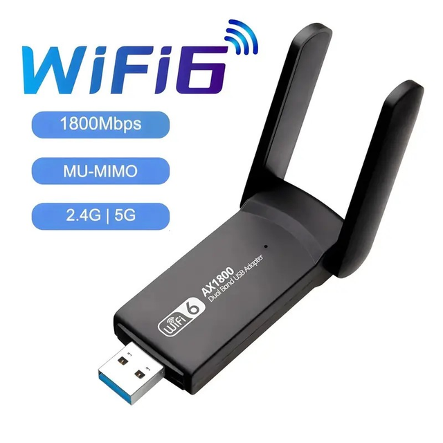 AX1800Mbps Wireless USB 3.0 WiFi 6 Adapter