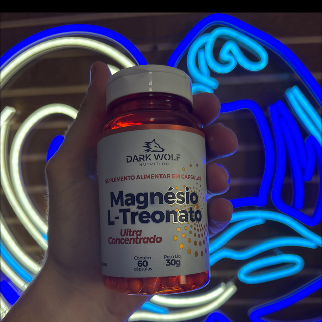 Magnésio L-treonato 60caps - Dark Wolf