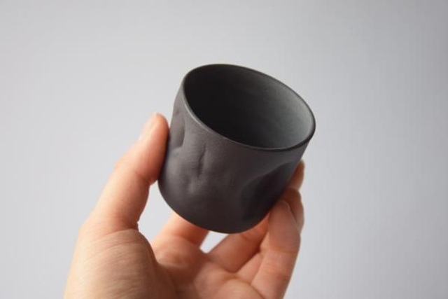 Verre expresso noire (5x5)  "Eclosion"