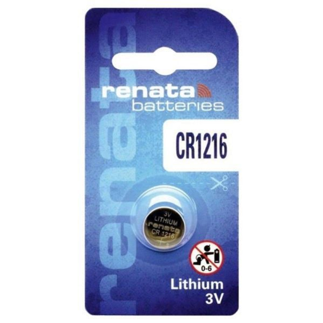 CR1216 Renata 3 Volt Lithium Battery (Pack 1)