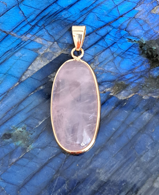 pendentif Quartz rose
