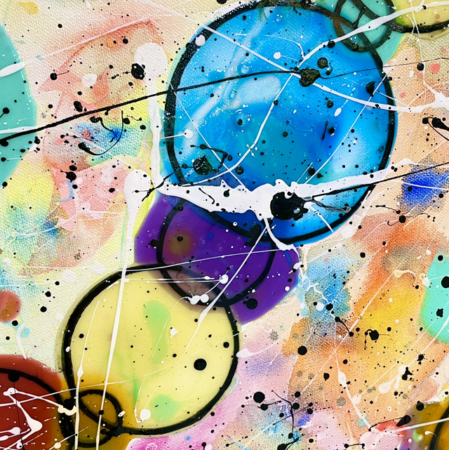 Molécules Bubble - 80x100cm - 2017