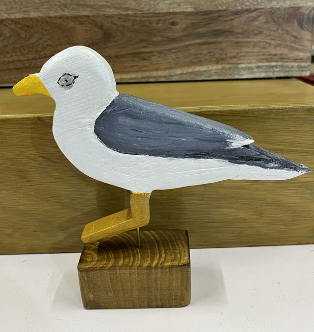 Seagull - hand-carved
