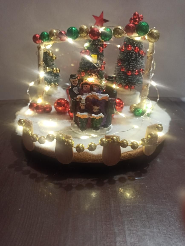 Scène de chant de Noël 