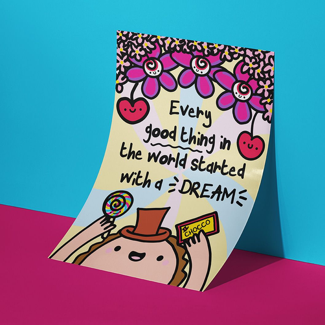 Wonka Dream A4 Art Print