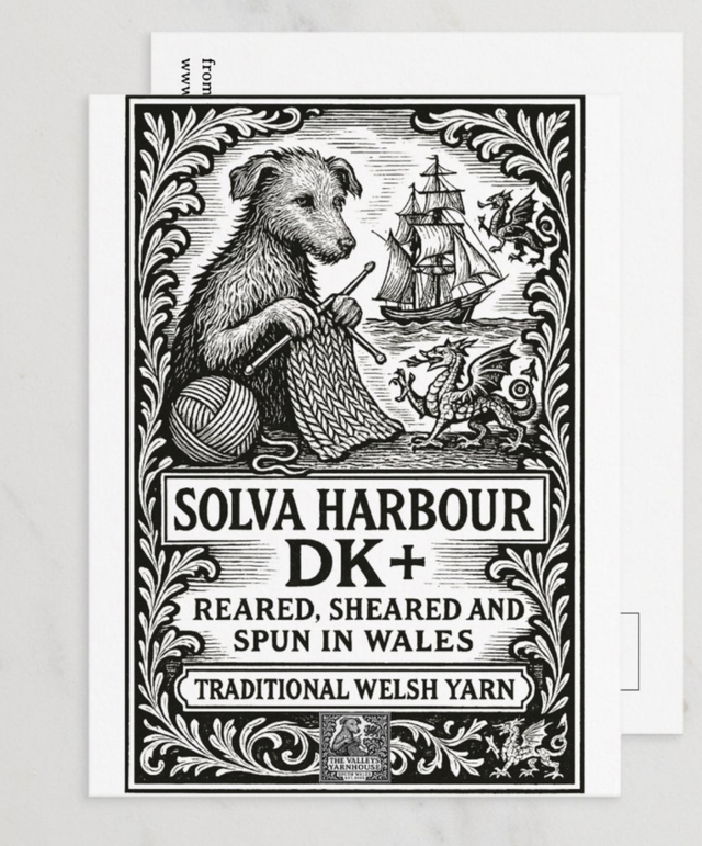 Solva Harbour Yarn Postcard