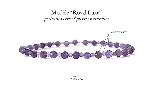 Bracelet | Améthyste - Royal Luxe
