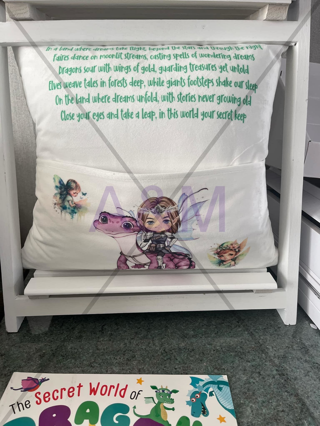 Personalised Book Cushion, With Book