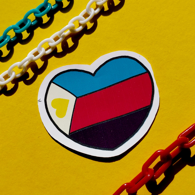 New Polyam - Heart - Sticker - [SKR-NPO-H]