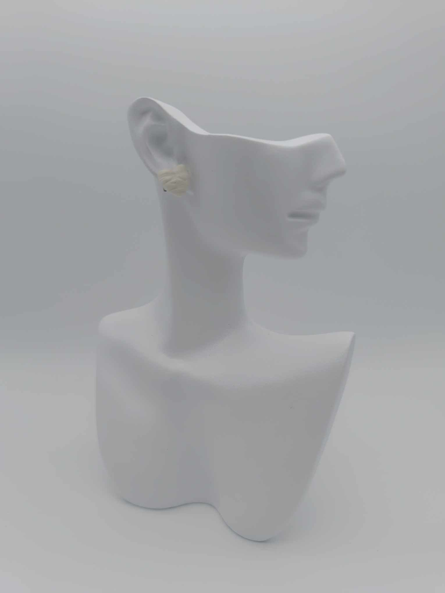 Puces d&#039;oreilles en porcelaine froide Coeurs 