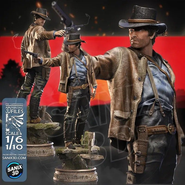 STATUE RED DEAD REDEMPTION série gaming 