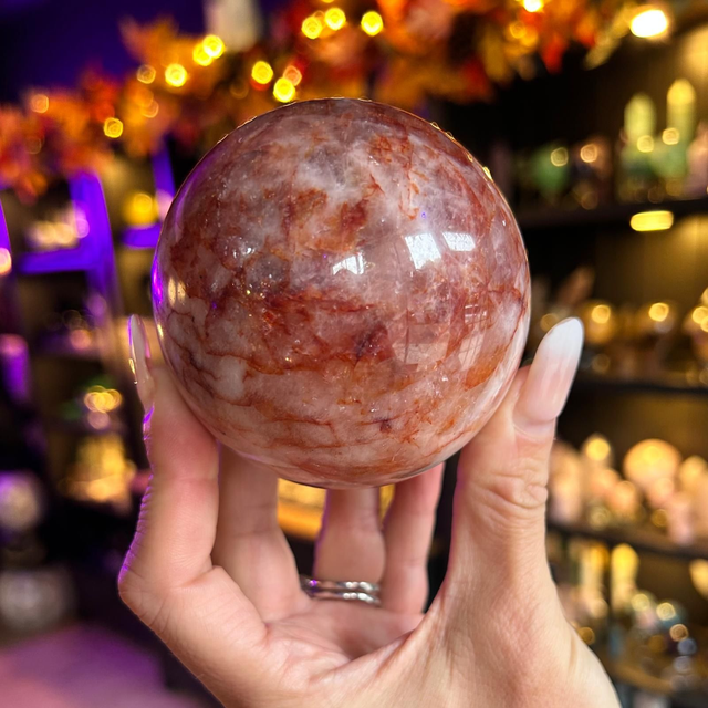 Fire Quartz Sphere R48A1 (Bottom)