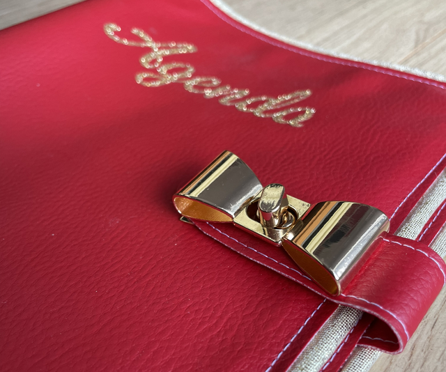 Agenda rechargeable (fermoir noeud)