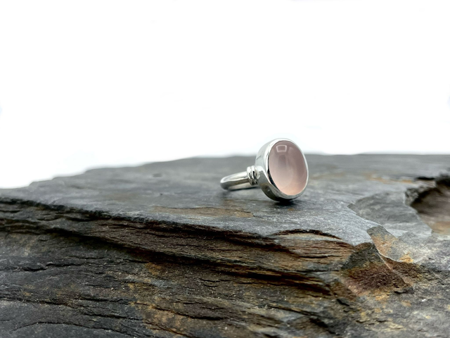 Bague quartz rose