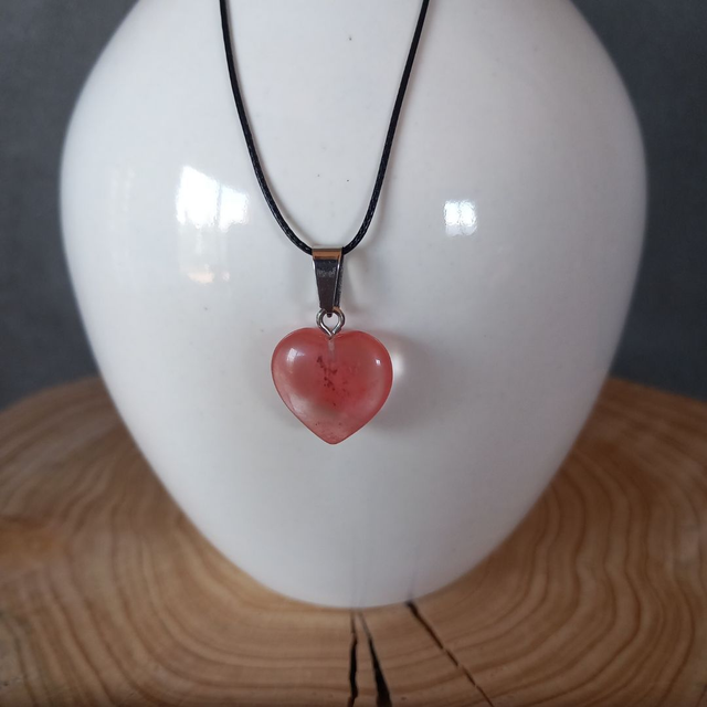 Collier en Quartz cerise