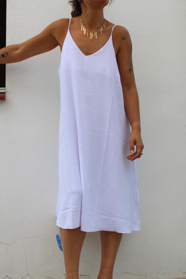 Vestido Corto Low Blanco