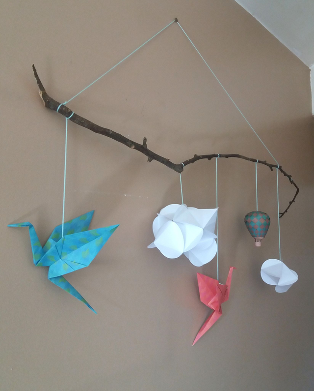 Mobile mural - Dans les nuages