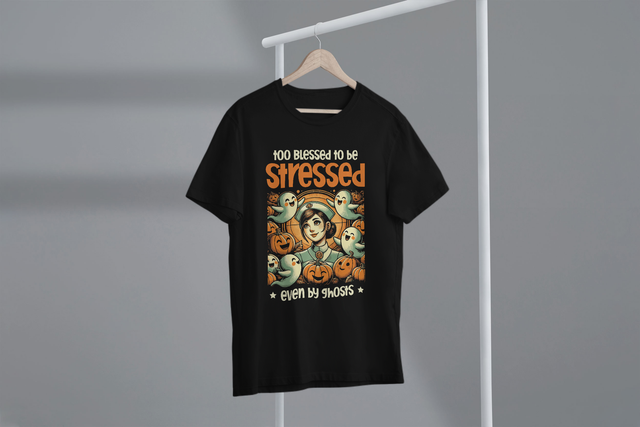 Too Blessed To Be Stressed Even By Ghosts, Nurse Attitude,. Zu gesegnet, um selbst von Geistern gestresst zu werden, Krankenschwesterhaltung,