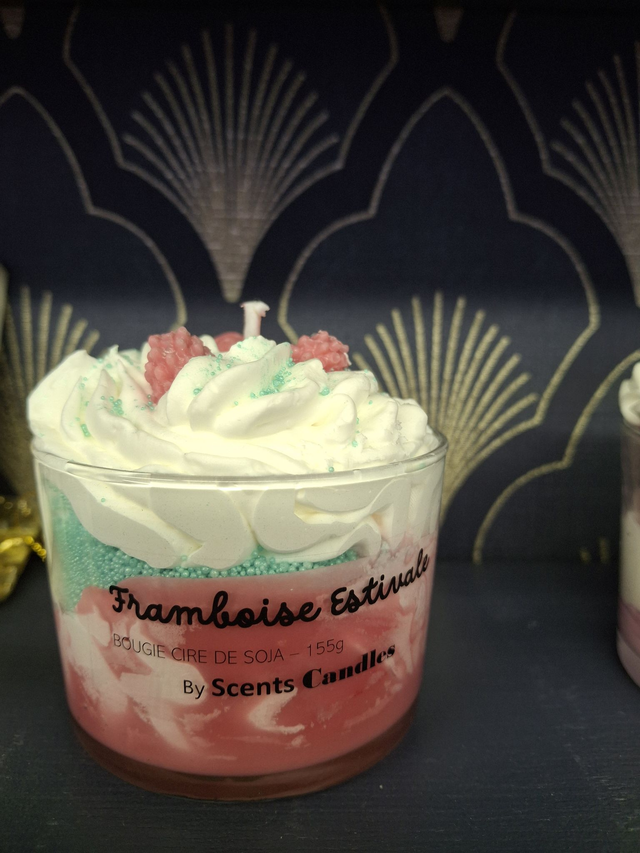 Bougie gourmande Framboise Estivale
