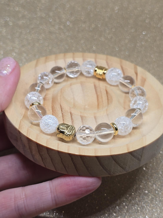 Bracelet Cristal de roche en 1 cm