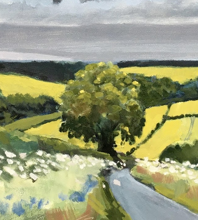 Towards Warter, 24x24” oil on stretched canvas. Delivery by arrangement.