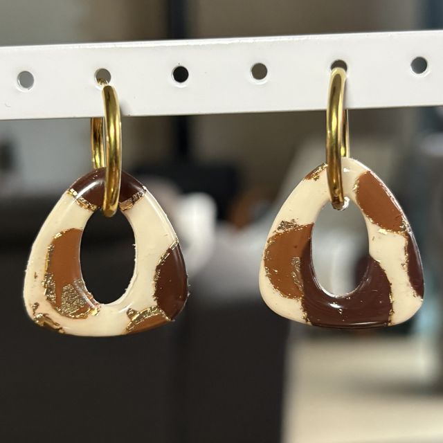 Pampilles LOLA sans créoles - Caramel